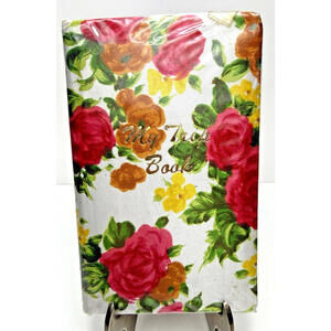 Vtg Travel Diary Flower Power Floral My Trip Book Journal Blank Unused Notebook